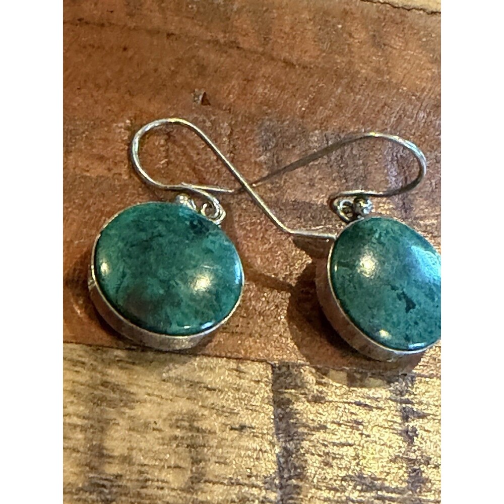 Vintage Eilat Gemstone Stone Earrings